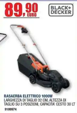 Bricofer Rasaerba elettrico Black+Decker offerta