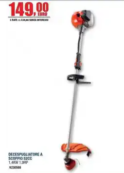 Bricofer Decespugliatore a scoppio 52cc offerta