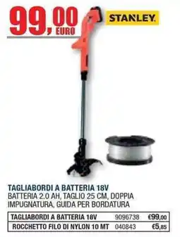 Bricofer Stanley tagliabordi a batteria 18V offerta