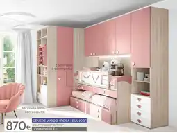 Mondo Convenienza Cenerewood composizione tipo offerta