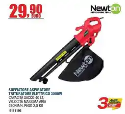 Bricofer Soffiatore aspiratore trituratore elettrico Newton 3000W offerta
