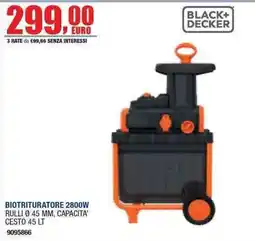 Bricofer Biotrituratore Black+Decker offerta