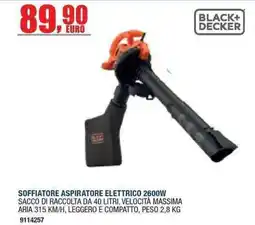 Bricofer Soffiatore aspiratore elettrico Black+Decker offerta