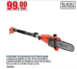 Bricofer Potatore telescopico elettrico Black+Decker offerta