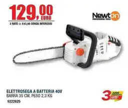 Bricofer Elettrosegna a batteria 40V Newton offerta