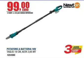 Potatore a batteria 18V Newton