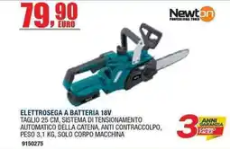 Bricofer Elettrosegna a batteria 18V Newton offerta