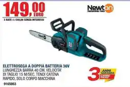 Bricofer Elettrosegna a doppia batteria 36V Newton offerta