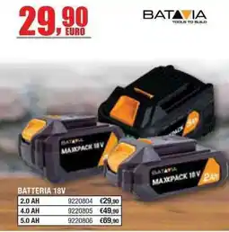 Bricofer Batteria 18V Batavia offerta