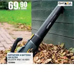 Bricofer Soffiatore a batteria 18V Ultra offerta