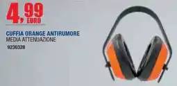 Bricofer Cuffia orange antirumore offerta