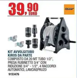 Bricofer Kit avvolgitubo KIROS da parte Claber offerta