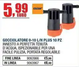 Bricofer Gocciolatore 0-10 L/H Plus offerta