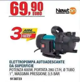 Bricofer Elettropompa autoadescente da superficie Newton offerta