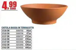 Bricofer Ciotola bassa in terracotta offerta
