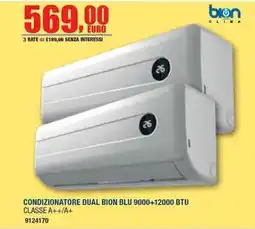 Bricofer Condizionatore dual bion blu offerta