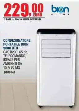 Bricofer Condizionatore portatile Bion offerta