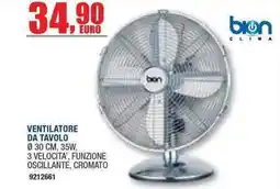 Bricofer Ventilatore da tavolo Bion offerta