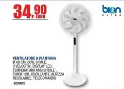 Bricofer Ventilatore a Piantana Bion Clima offerta