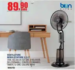 Bricofer Ventilatore nebulizzatore Bion Clima offerta