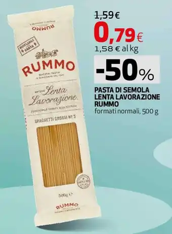 Pasta di semola lenta lavorazione Rummo