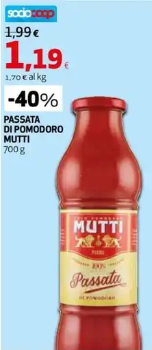 Extracoop Passata di pomodoro Mutti offerta