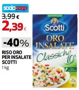 Ipercoop Riso oro per insalate Scotti offerta