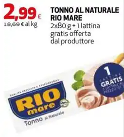 Extracoop Tonno al Naturale Rio Mare offerta