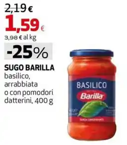 Extracoop Sugo Barilla basilico offerta