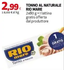 Ipercoop Tonno al Naturale Rio Mare offerta
