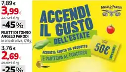 Ipercoop Filetti di tonno Angelo Parodi offerta