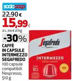 Extracoop Caffè in capsule intermezzo segafredo offerta