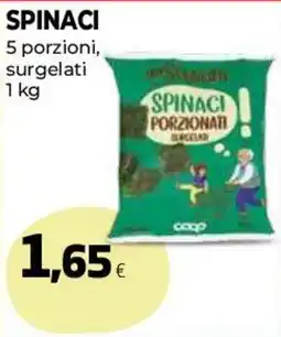 Ipercoop Spinaci porzionati surgelati offerta