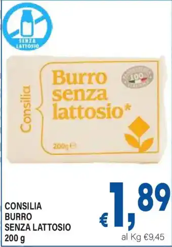 Consilia burro senza lattosio