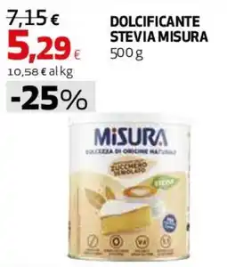 Ipercoop Dolcificante Stevia Misura offerta