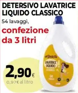 Ipercoop Detersivo lavatrice liquido classico offerta