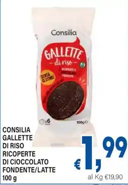 DEM Consilia Gallette di riso ricoperte di cioccolato fondente/latte offerta