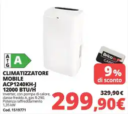 Brico Io Climatizzatore mobile ACP1240KH-J offerta
