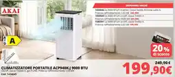 Brico Io Akai climatizzatore portatile ACP940K-J 9000 BTU offerta