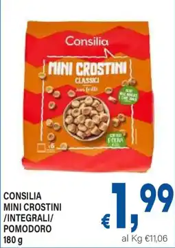 DEM Consilia mini crostini integrali pomodoro offerta