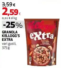 Ipercoop Granola Kellogg's Extra offerta