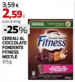 Ipercoop Cereali al cioccolato fondente fitness Nestlé offerta