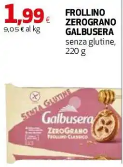 Ipercoop Frollino classico Galbusera senza glutine offerta