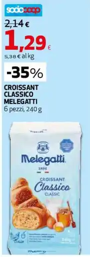 Ipercoop Croissant Classico Melegatti offerta