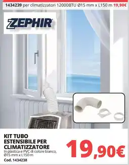 Brico Io Kit tubo estensibile per climatizzatore ZEPHIR offerta