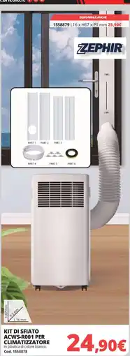 Brico Io Kit di sfiatto ACWS-R001 per climatizzatore ZEPHIR offerta