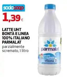 Ipercoop Latte UHT Bontà e Linea Parmalat offerta