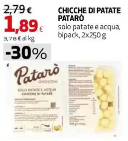 Ipercoop Chicche di patate Patarò offerta