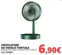 Brico Io Ventilatore da tavolo Tortuga offerta