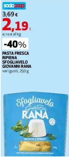 Ipercoop Sfogliavelo Giovanni Rana offerta